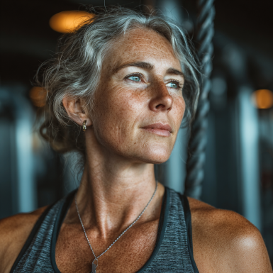 Активні літні люди займаються фітнесом